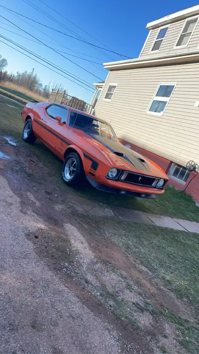 Own a piece of history with this striking 1973 Ford Mustang Mach 1, a true classic American muscle c...