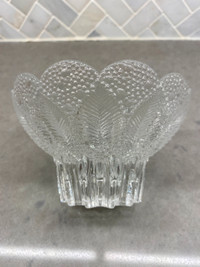 Lausitzer Medea Pattern Glass Bowl/Tea Light Holder