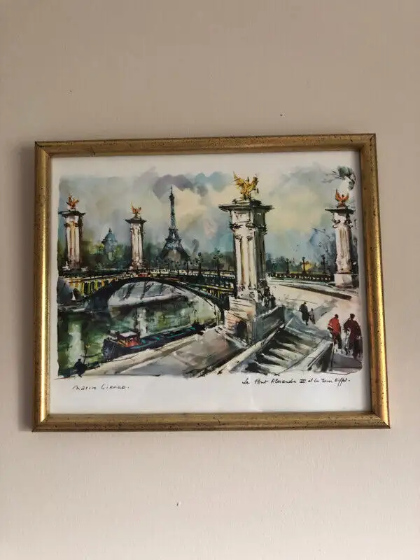 Prints of Paris,  Arno,  Professionally FramedWatercolours in Arts & Collectibles in Ottawa - Image 4