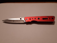 Outbound Single Blade Folding Pocket Knife Red