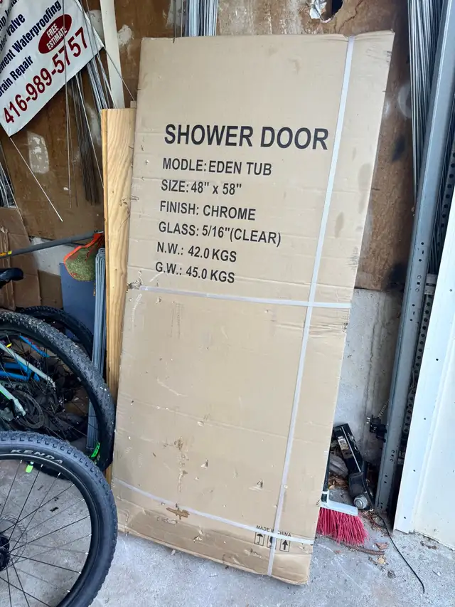 Eden Tub Shower Door in Plumbing, Sinks, Toilets & Showers in Mississauga / Peel Region - Image 3