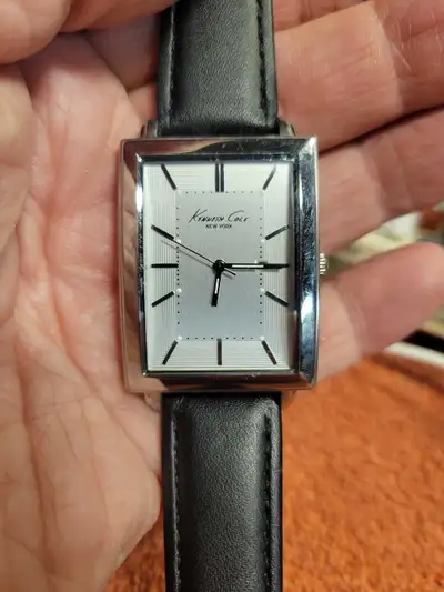 Kenneth Cole New York tank Watch w/ Black Leather Strap, View more