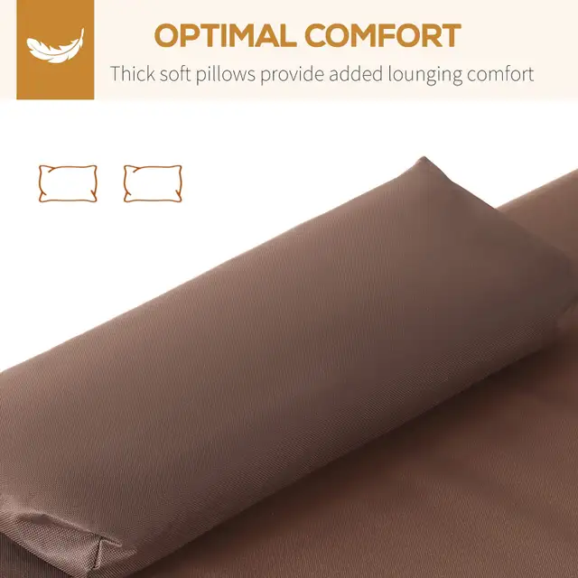 Outsunny 79" Outdoor Lounge Chair with Canopy in Patio & Garden Furniture in City of Toronto - Image 7