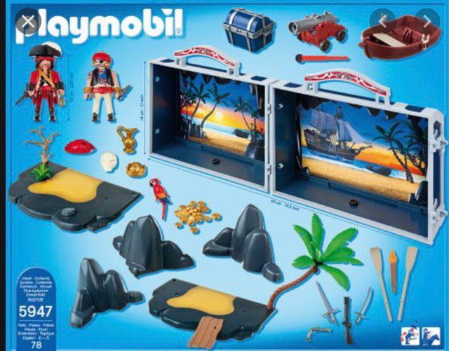 Playmobil 5947 Coffre transportable Ile aux trésor des pirates dans Jouets et jeux  à Longueuil/Rive Sud