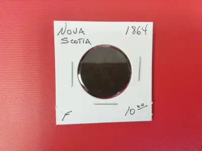 1864 Nova Scotia 1 Cent Coin, View more