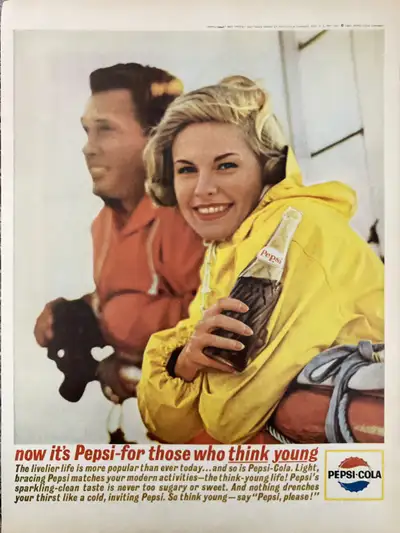 1963 Pepsi On Sailboat Original Ad, View more