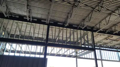 WE BUY, SELL, FABRICATE STEEL MEZZANINE STRUCTURE - EXTENSION - RAISED STORAGE PLATFORM - STAIR - PY...