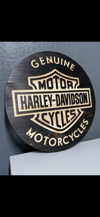 Wooden Motorcycle Signs