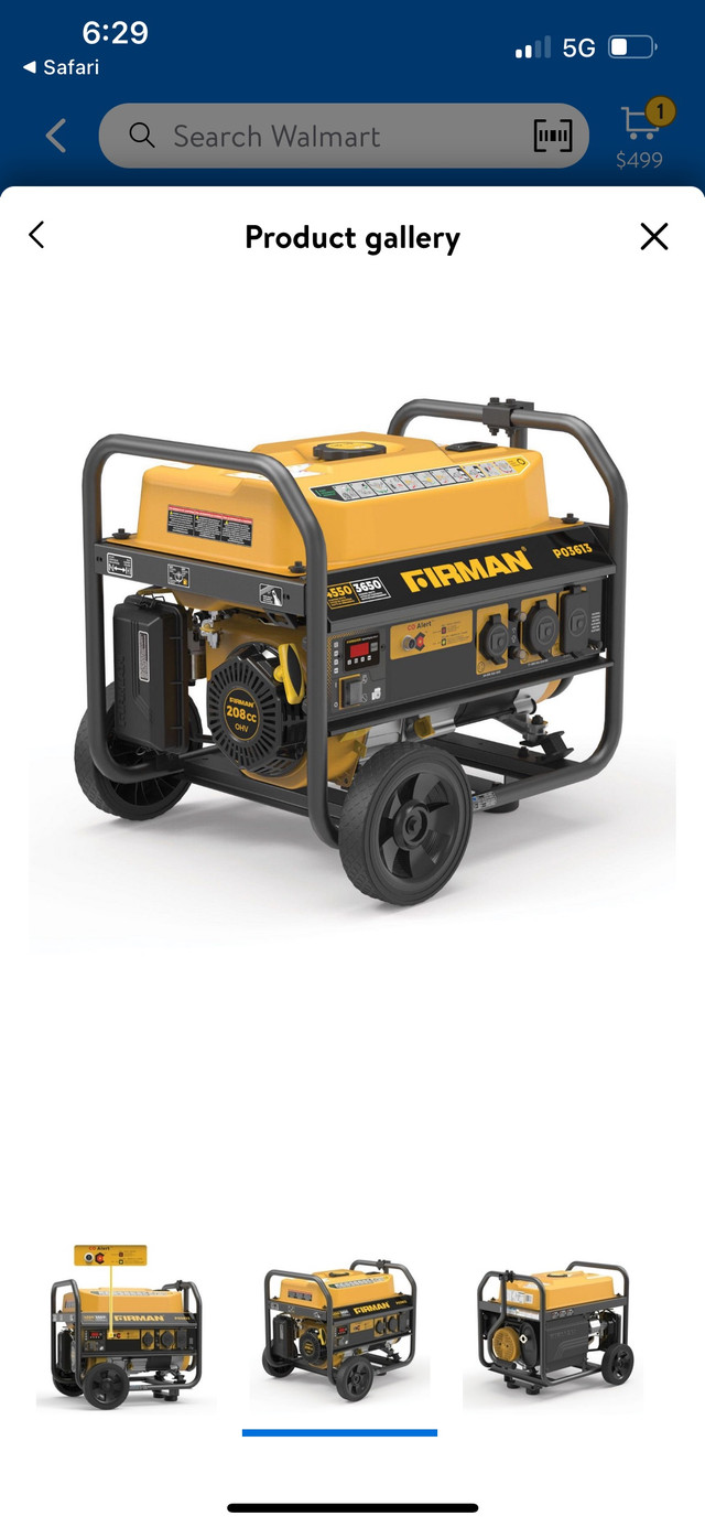 Brand Name gas Firman 4500W generator for sale. in Heating, Cooling & Air in Oshawa / Durham Region - Image 4