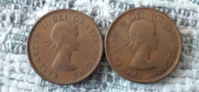1962 Canadian Pennies I have 2 for sale, $1 each