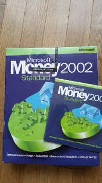 PC Windows software Microsoft Money 2002 standard edition set