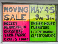 Whole House Moving Sale - 214 College St West Belleville - Satur