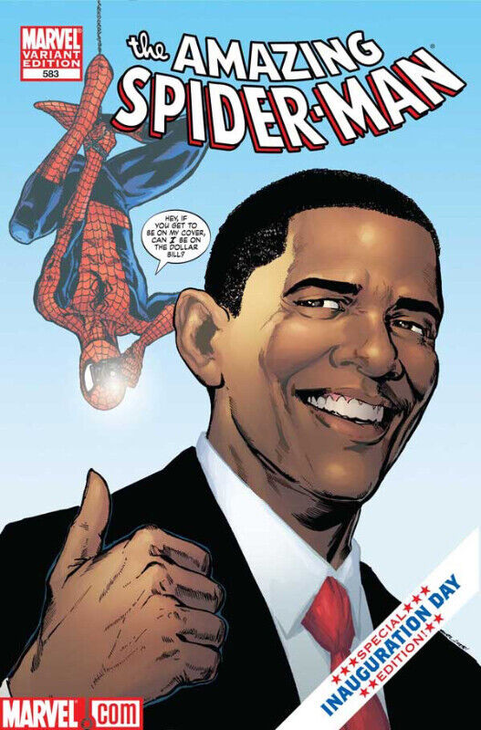 Obama Spiderman Comic- Rare Inauguration  Day Edition dans Art et objets de collection  à Ville d’Halifax