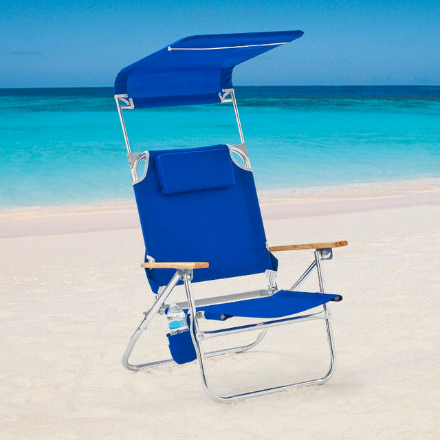 NEW Mainstays Canopy Beach Chair in Chairs & Recliners in Mississauga / Peel Region