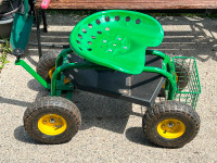 Rolling Garden Cart with Seat