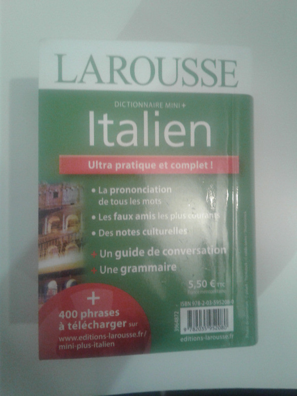 Dictionnaire mini plus italien dans Manuels  à Ville de Montréal - Image 2