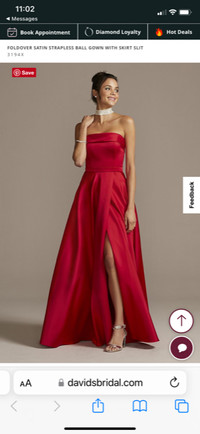 Brand new, never worn prom dress (red)