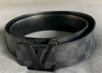 Men’s Louis Vuitton 36  black on black Belt 36”