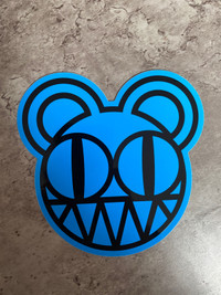 Radiohead Kid A promotional sticker - Blue