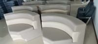 Deluxe Pontoon Seats - New style, grey or tan bi-color