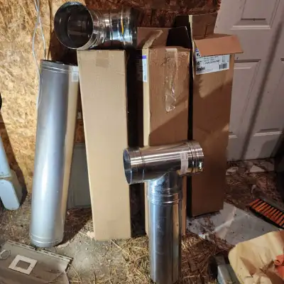 6" duravent Type C double wall gas vent new in box, View more