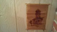 CUBA SOUVENIR - HANGING  WALL IMAGE MADE OF SCROLLED WOOD