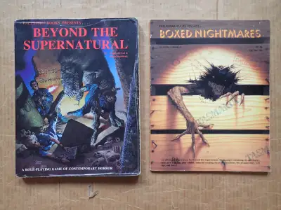 Selling two Palladium RPG Books. Asking $20 for the pair. Beyond the Supernatural RPG Core Rulebook...