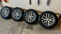 Set of 4- 235/65R18 Goodyear UltraGrip Ice on factory wheels