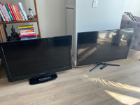 Two TVs for Parts (no longer works) - Samsung & Dynex (46”+40”)