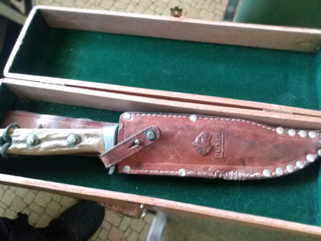 Bowie knife 1959 original bowie                 puma in Fishing, Camping & Outdoors in Quesnel - Image 4