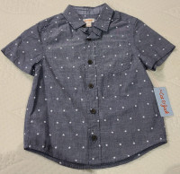 NEW! Boys Collared Button Down Dress Shirt - Size 4/5