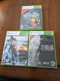Xbox 360 Battlefield games ($10 each) see list