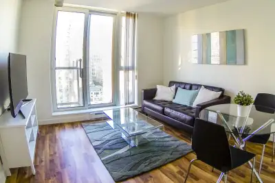 Panoramic Furnished 1BR + Office in Yaletown, All Utilities Included! Luxury Fully Furnished Yaletow...