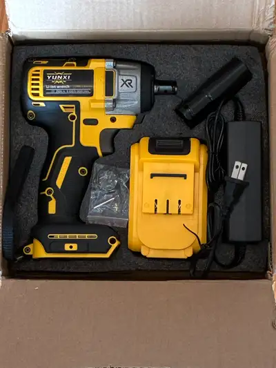 YUNXI Lithium Electric Wrench set with a Li-Ion battery, View more