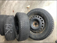 Used Blizzak 235/65R17 snow tire + rim for cheap