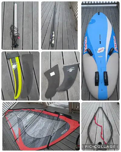 Beginner windsurfing package Bic Nova sail mast boom etc, View more
