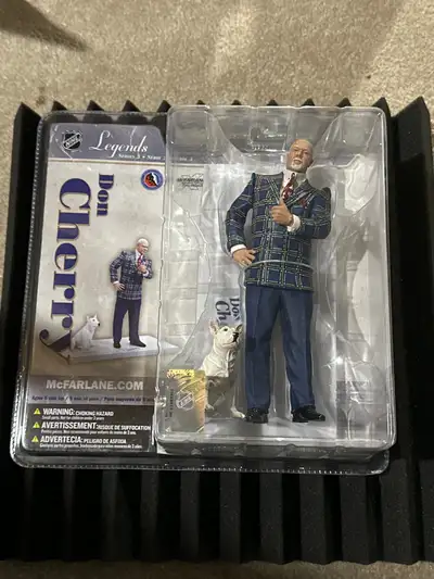 2006 McFarlane NHL Legends Series 3 DON CHERRY Figure with Blue(A)