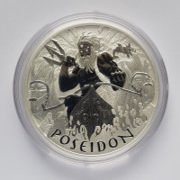 Tuvalu $1 2021 Gods of Olympus Poseidon Silver 9999 1 oz Coins