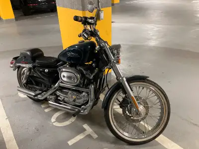 2002 HD Sportster Custom XL1200C, 20,000 km. No issues, runs perfect. No time to ride it anymore.