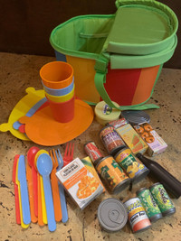 Picnic Set, Play Food and Dishes for Kids