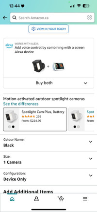 Ring Spotlight Cam Plus, Battery | Two-Way Talk, Colour Night Vi