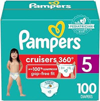 NEW Pampers Cruisers 360 Diapers Size 5 100 Count