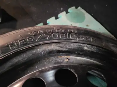 I have 2 donut spare tires with rim. 1. Yokohama 1125/70 D16 96M 5 bolt pattern 2. T125/70 D16 96m 5...