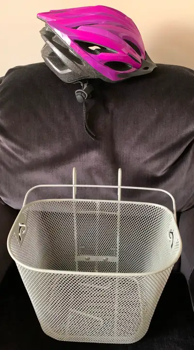 ADULT CCM BIKE HELMET AND BELL BIKE BASKET, View more