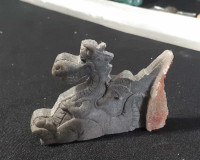 "Puff the Magic Dragon" Carved in matrix with Chalcedony
