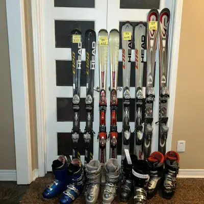 Ski with boots , View more