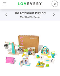 Brand new Lovevery Enthusiast play kit