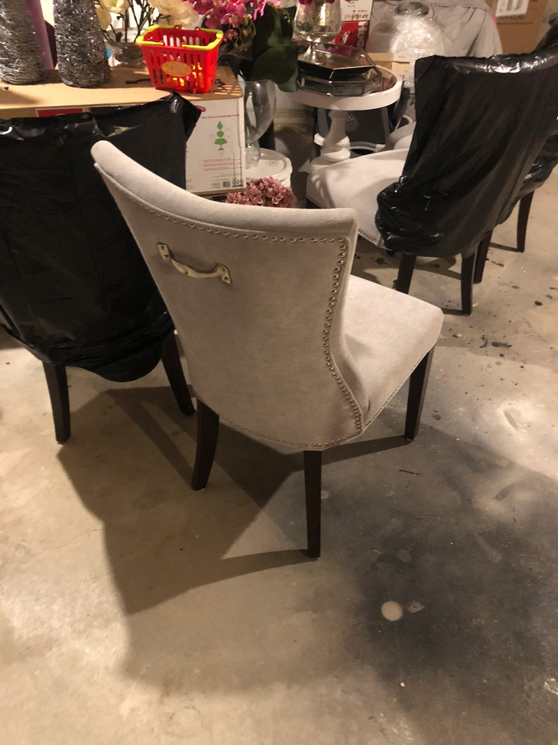 Homesense dining chairs almost new not used at the moment Dining