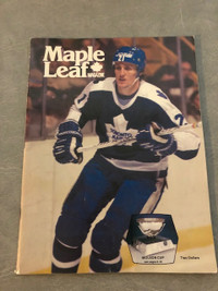 1979-80 Toronto Maple Leaf Magazine Featuring Borje Salming