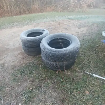 save a bundle $ michelin tires, defender 2 with 7mm of tread and 2 with 3 mm of tread. good for a co...